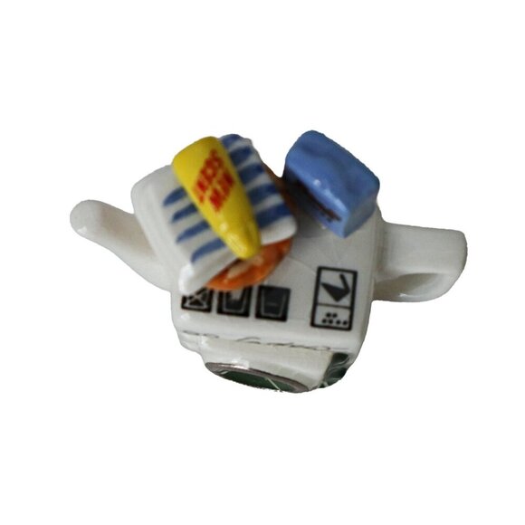 Cardew Miniature Washing Machine Teapot With Soap & Laundry Accessories Ceramic - Picture 5 of 7